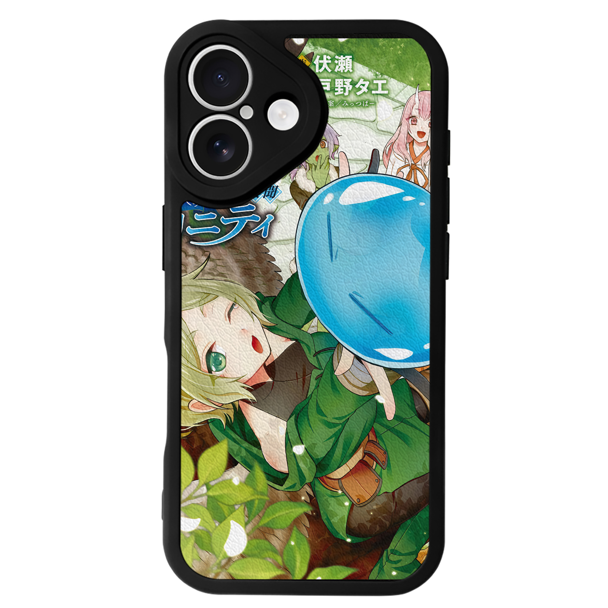（画像用） 転スラ Regarding Reincarnated to Slime 【iPhone 16シリーズ対応】シリコンスマホケース（レザー調） 材質：シリコン